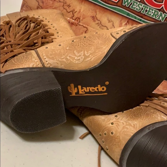Laredo Western Cowgirl Boots 8M NWOT with Fringe - Picture 11 of 16